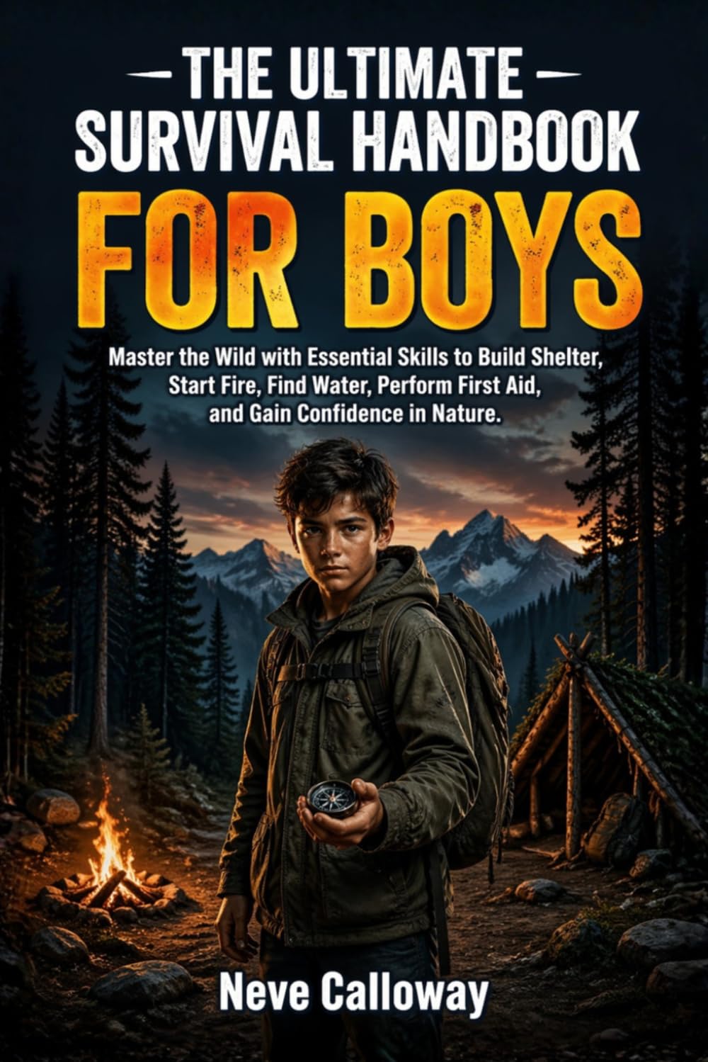 The Ultimate Survival Handbook for Boys: Master the Wild with Essential Skills to Build Shelter, Start Fire, Find Water, Perform First Aid, and Gain Confidence in Nature