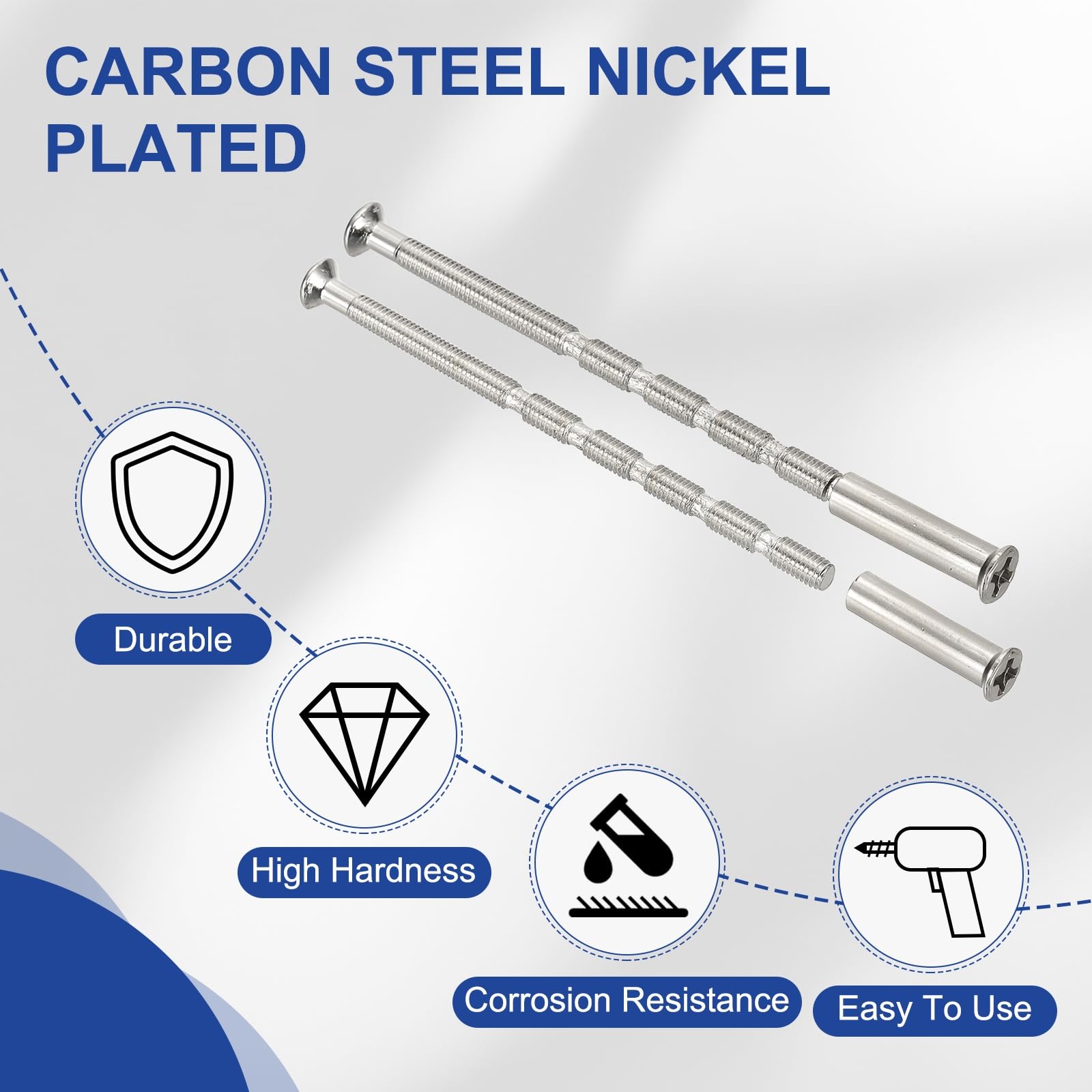 PATIKIL Door Handle Screws M3x60 - Image 3