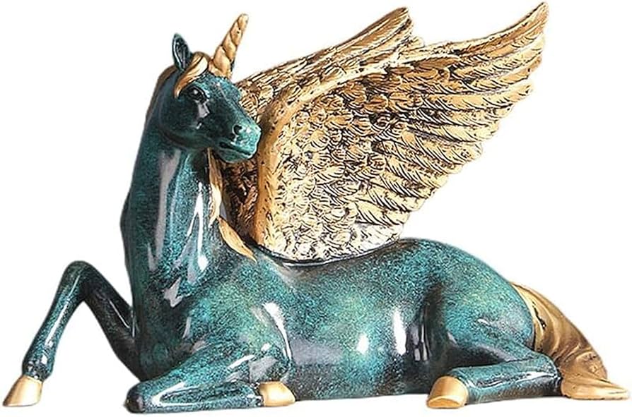 ペガサスの置物 888g 縁起物「成功」「繁栄」「名声」の象徴