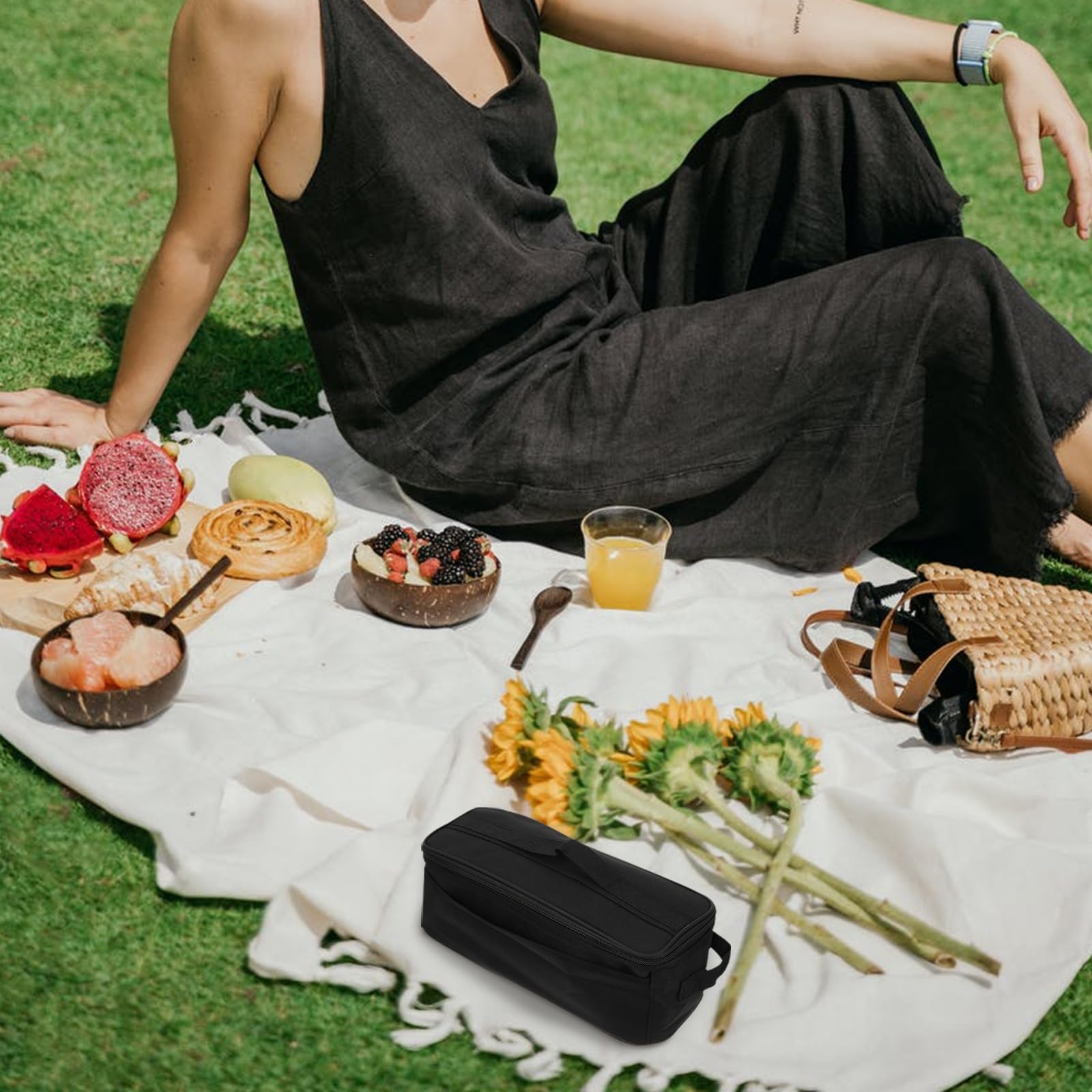 POPETPOP 2stücke Handheld Lunch Bag Wasserdichter Oxford Tragbarer Picknickbehälter Für Camping Und Vielseitige Essensaufbewahrung Für Erwachsene Leicht Und Praktisch