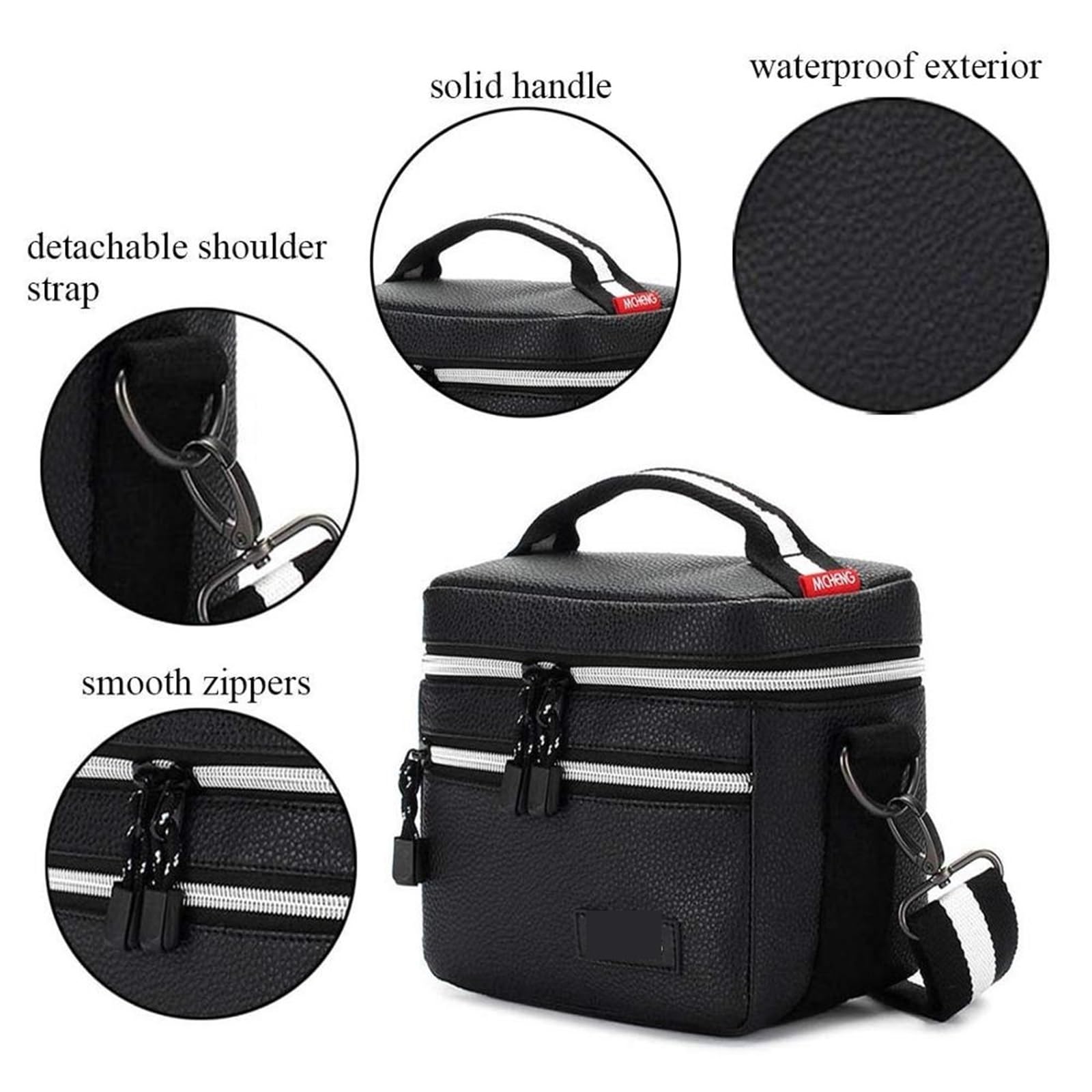 Bolso de Hombro for cámara, Bolso for Accesorios de cámara con Acolchado de Viaje a Prueba de Golpes for DSLR y Lentes para fotógrafos