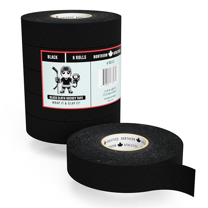 耐用布质冰球胶带 - 适用于冰球、路球及其他需要抓握的运动