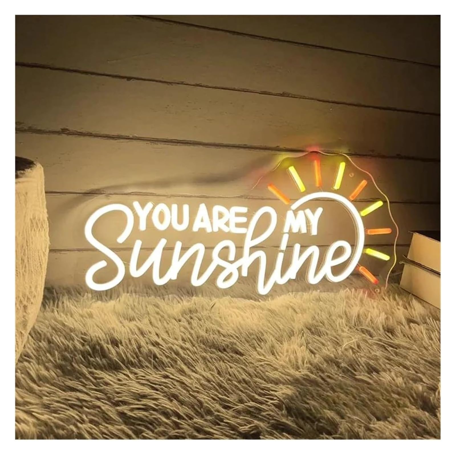 Néon Tu es mon soleil enseigne lumineuse LED décoration murale 50cm