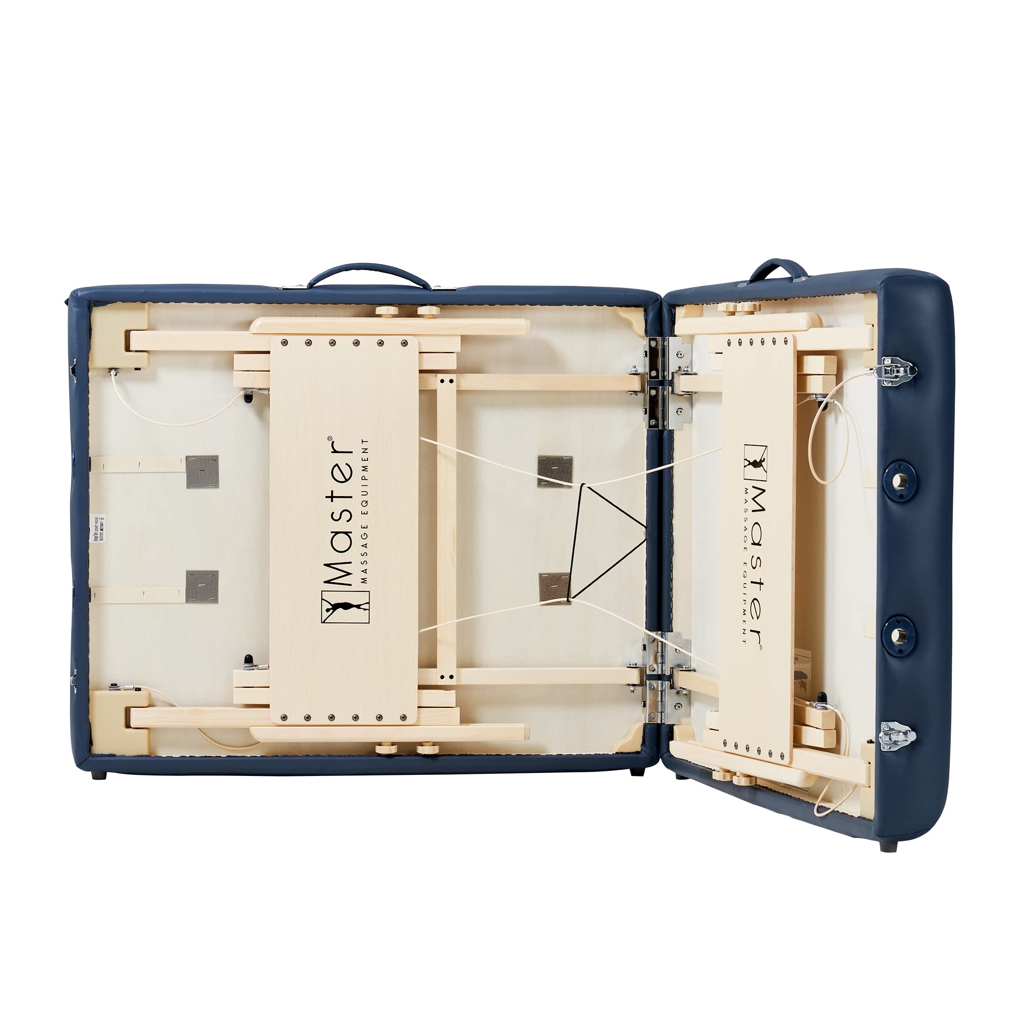Master Massage Coronado - Paquete portátil Pro de altura ajustable, capacidad de trabajo de 340 kg y acolchado de espuma de 7,6 cm, cama de tatuaje, mesa de pestañas, azul real, 76 cm