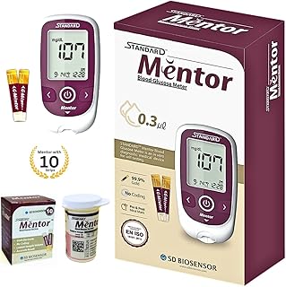 Blood Glucose Monitoring Machine with 10 Strips