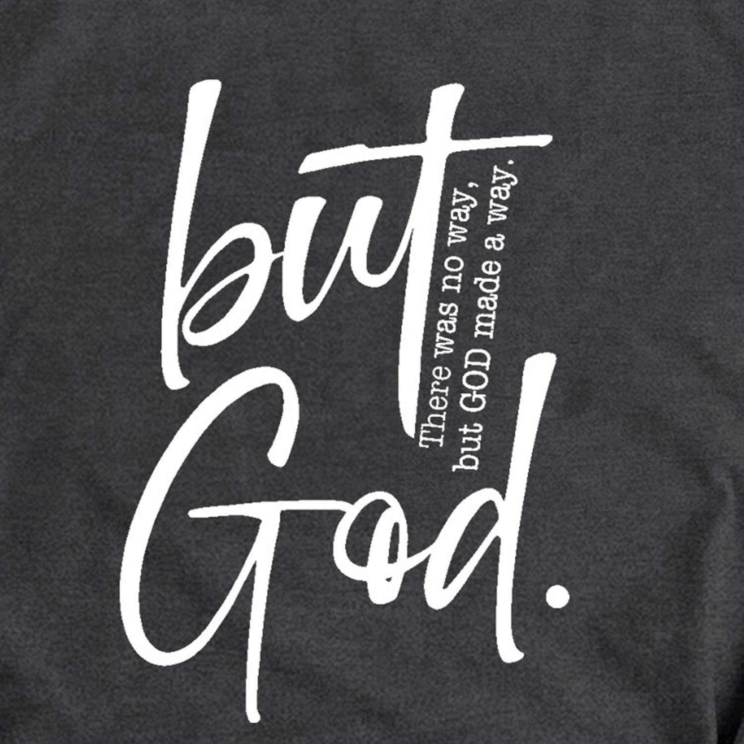 Christian Shirts for Women Jesus Faith Religious T-Shirts But God Tees - Image 5