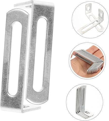 Miniatura 9 de DOITOOL 20 Uds. Código de ángulo recto Soportes de 90 grados para madera Soporte en forma de L Soporte flotante Hardware Estante flotante Soporte de