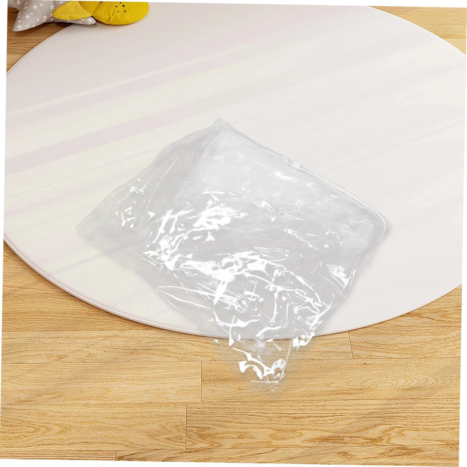 Alipis Stuffed Animal Storage Bean Bag Chair Cover, 85x66.5cm PVC Plush Organizer with Zipper for ’ Room Sofa and Storage