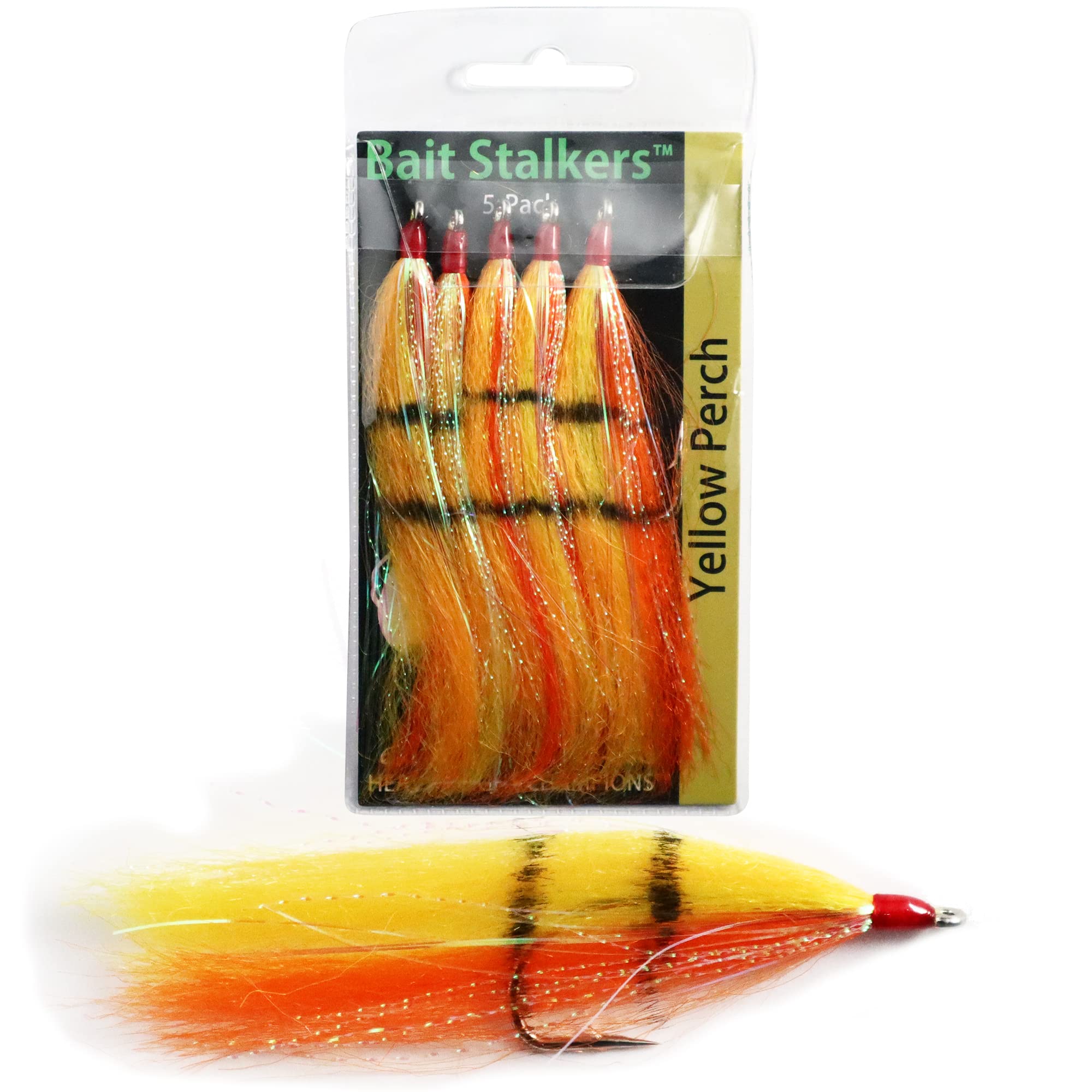 Bait Stalkers: Stinger Flies to Catch Extra Catfish, Add to Any Catfishing Rig, 5-Pack