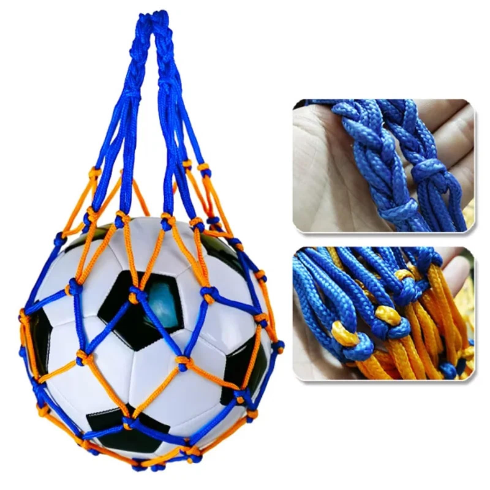 10 Stück Netz-Fußball-Volleyball-Aufbewahrungsbeutel mit Kordelzug, Aufbewahrungsbeutel for Jugendfußball-Selbsttrainer aus robustem Nylon, Fußballzubehör für Ball
