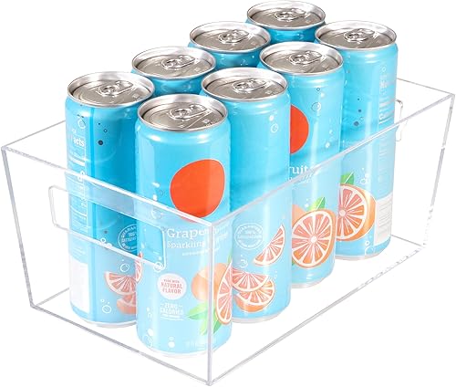 Richard Homewares Contenedores de almacenamiento de plástico transparente para armario de cocina, despensa, baño, organizador de maquillaje,