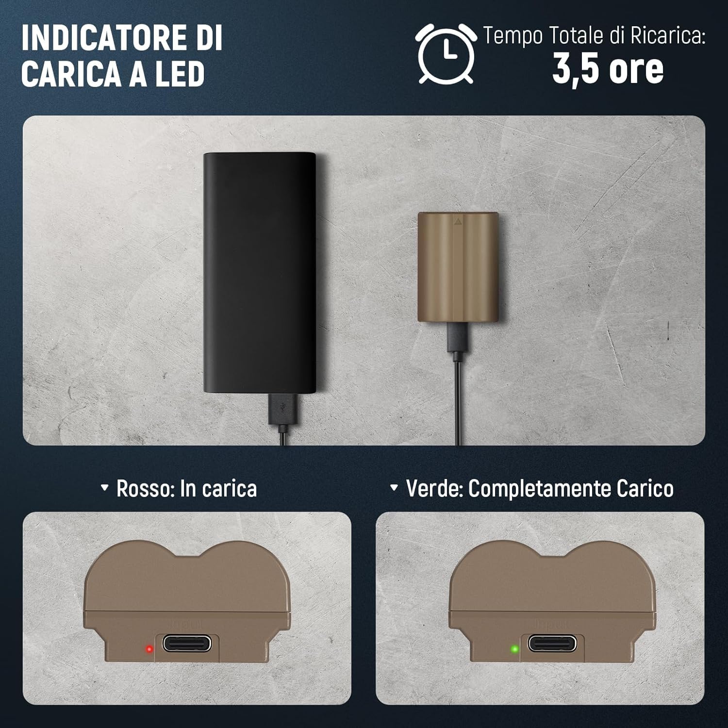 NEEWER Batteria Sostitutiva NP-W235 2400mAh Ricaricabile con Cavo di Ricarica USB Tipo C, Compatibile con FUJIFILM X-T5 X-T4 GFX 100S GFX 50S II X-H2S VG-XT4 Battery Grip