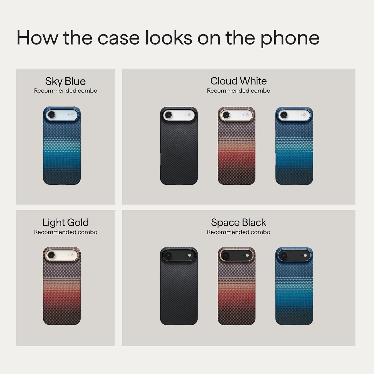 pitaka for iPhone Air Case 6.5", Compatible with MagSafe, Ultra-Slim Case with Caseless Touch Feeling, 600D Aramid Fiber Woven, Black/Grey(Twill) - Image 5