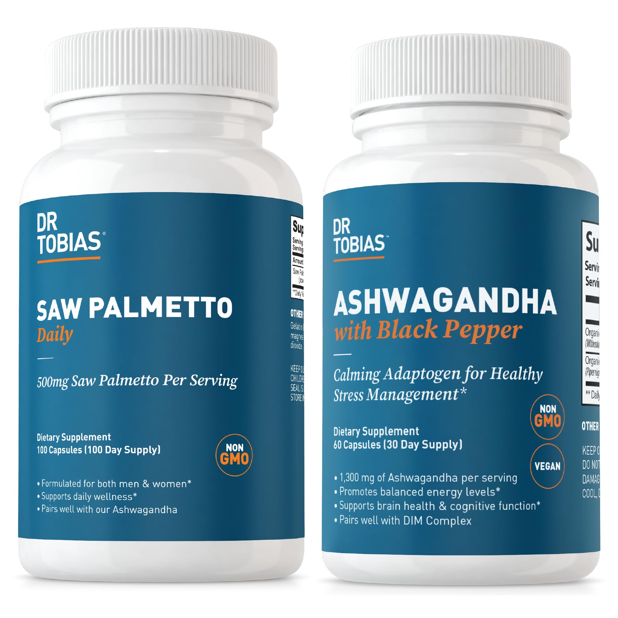 Amazon.com: Dr. Tobias Saw Palmetto Supplement and Ashwagandha Capsules ...