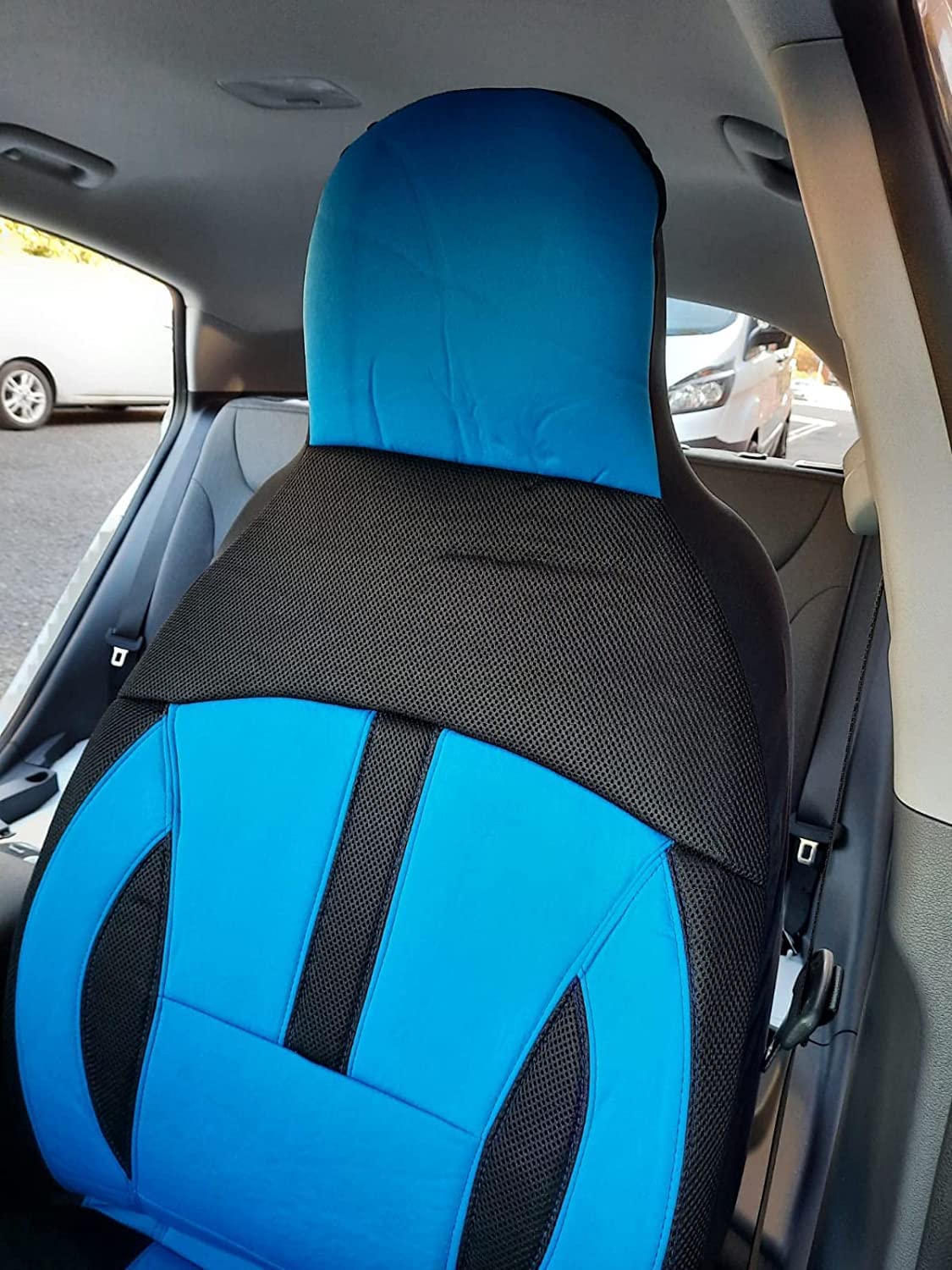 Coprisedili Anteriori Compatibili Con Volkswagen Touran I, II, III (2003-....) - Fodere Sedili Universali - Set Coprisedili Auto - 2UNE-2 Motivo 2 (grigio) | Negozio MOSSA - Foto 9