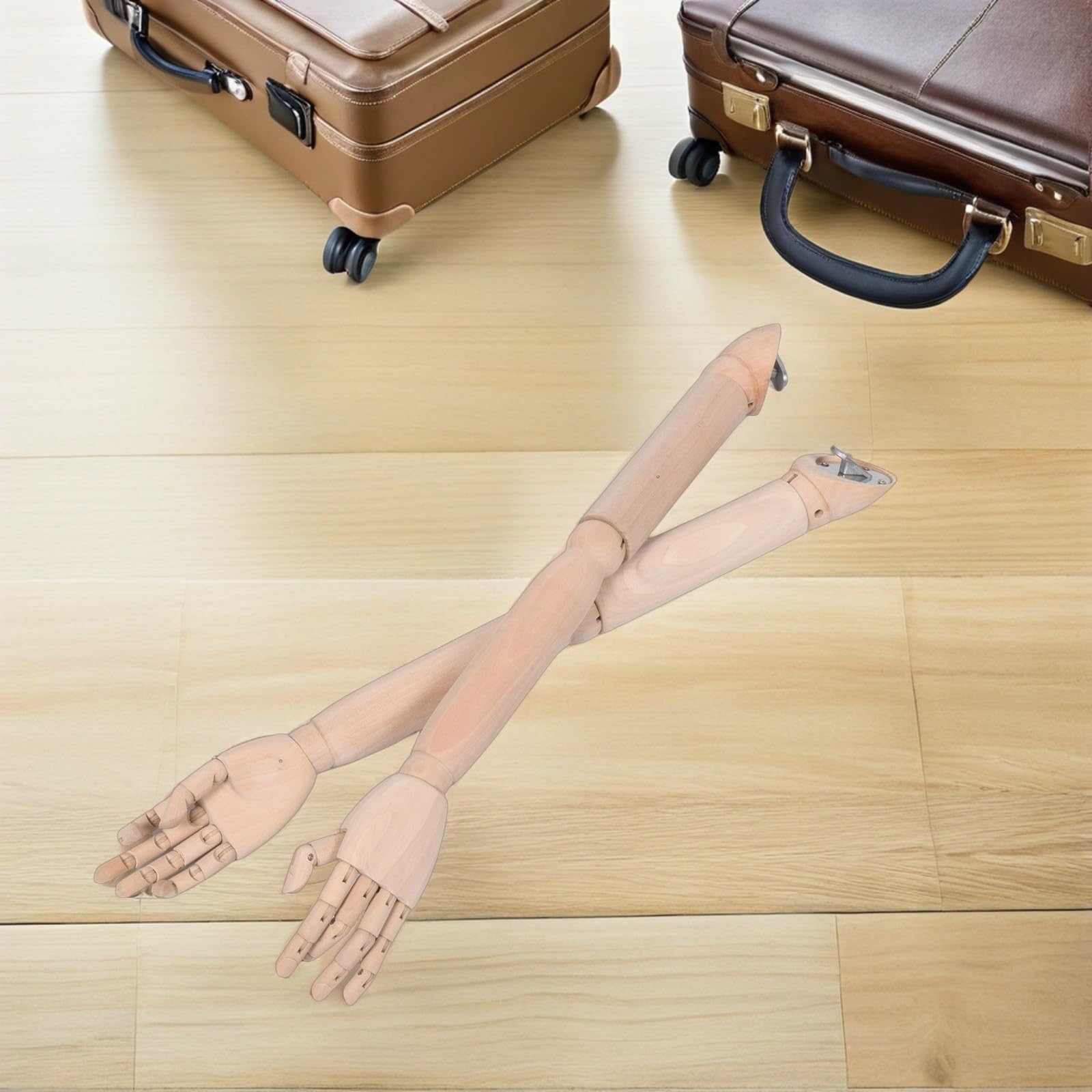 GALPADA Flexibler Holzarm mit Beweglichen Gelenken und Metall Verstellbar und Einfach zu Montieren für Kunststudios und Kreative Cosplay Anwendungen