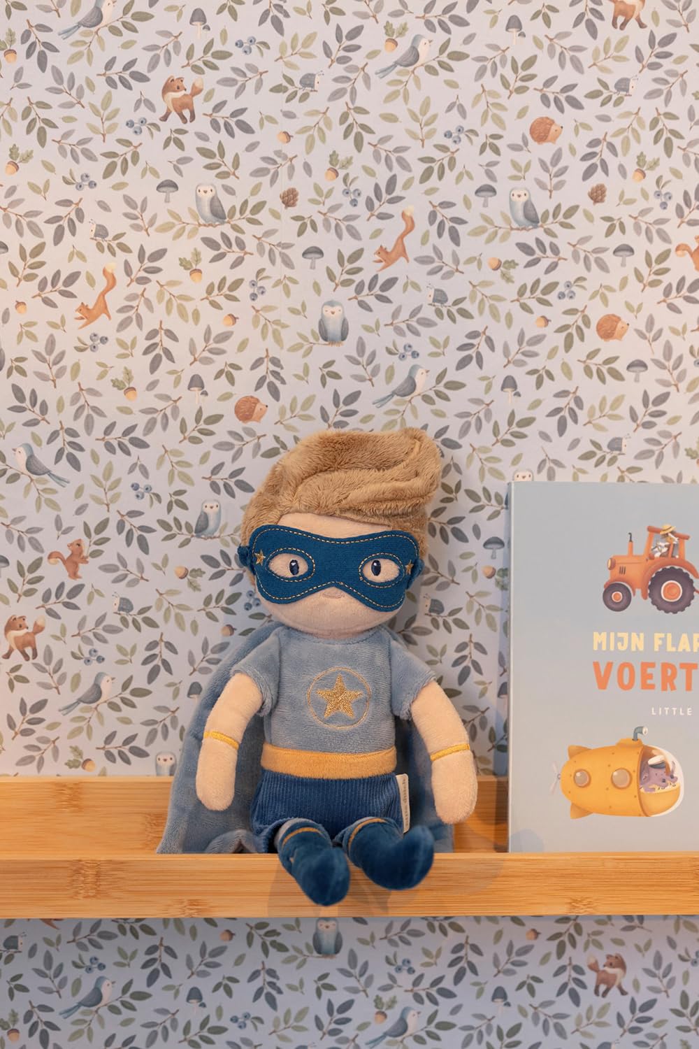 Little Dutch Muñeca de Tela Suave – Muñeca Diferentes Diseños – para niñas a Partir de 12 Meses – para Abrazar y Acompañar (Superhéroe Jim)