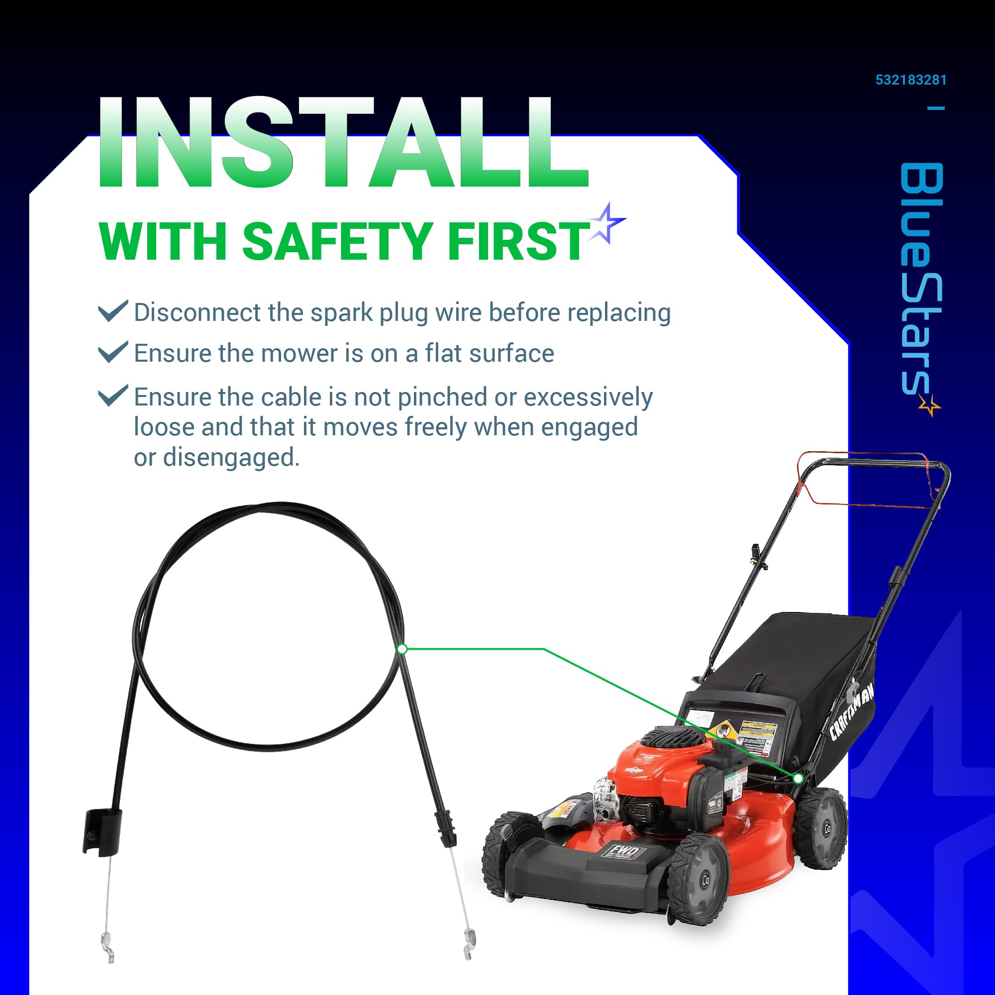 BlueStars Engine Zone Control Cable -8