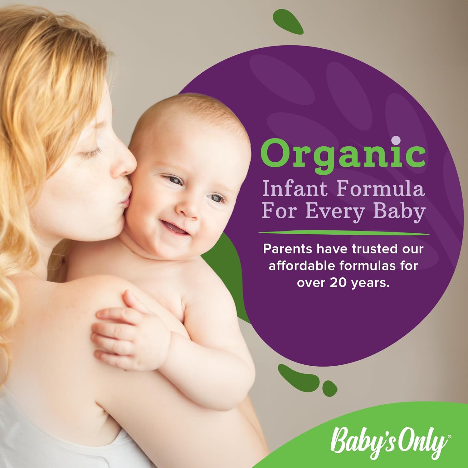 Baby's Only A2 Organic Milk Infant Formula, A2 Milk Based Powder, Organic Baby Formula with A2 Beta-Casein Protein, Iron, Vitamin E, Vitamin D, Easy to Digest, Newborn to 12 Months Old, 21 oz, 1 Pack