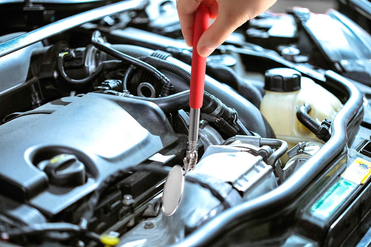 2pcs 73cm Telescoping Inspection Mirror Mechanics Mirror Tool - View #7