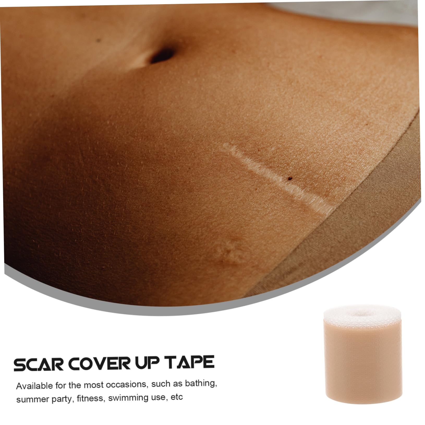 FOMIYES Lot De 4 Rouleaux Dautocollants Pour Cicatrices Cutanées Bandages Auto-adhésifs Bandes De Recouvrement De Cicatrices Feuilles De Réparation De Cicatrices