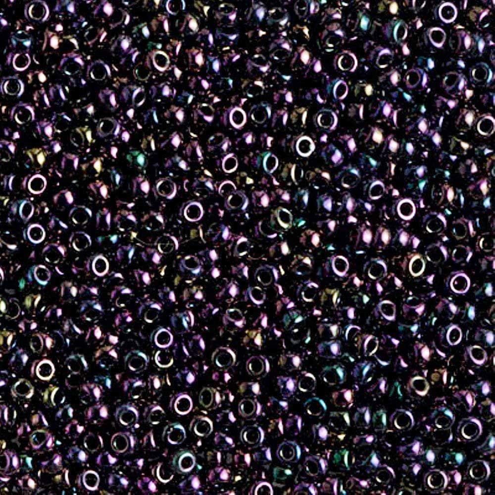 Metallic Iris 6 Color Mix Miyuki Round Rocaille Seed Beads Size 11/0, Each in 2, 8.5 Gram Tube