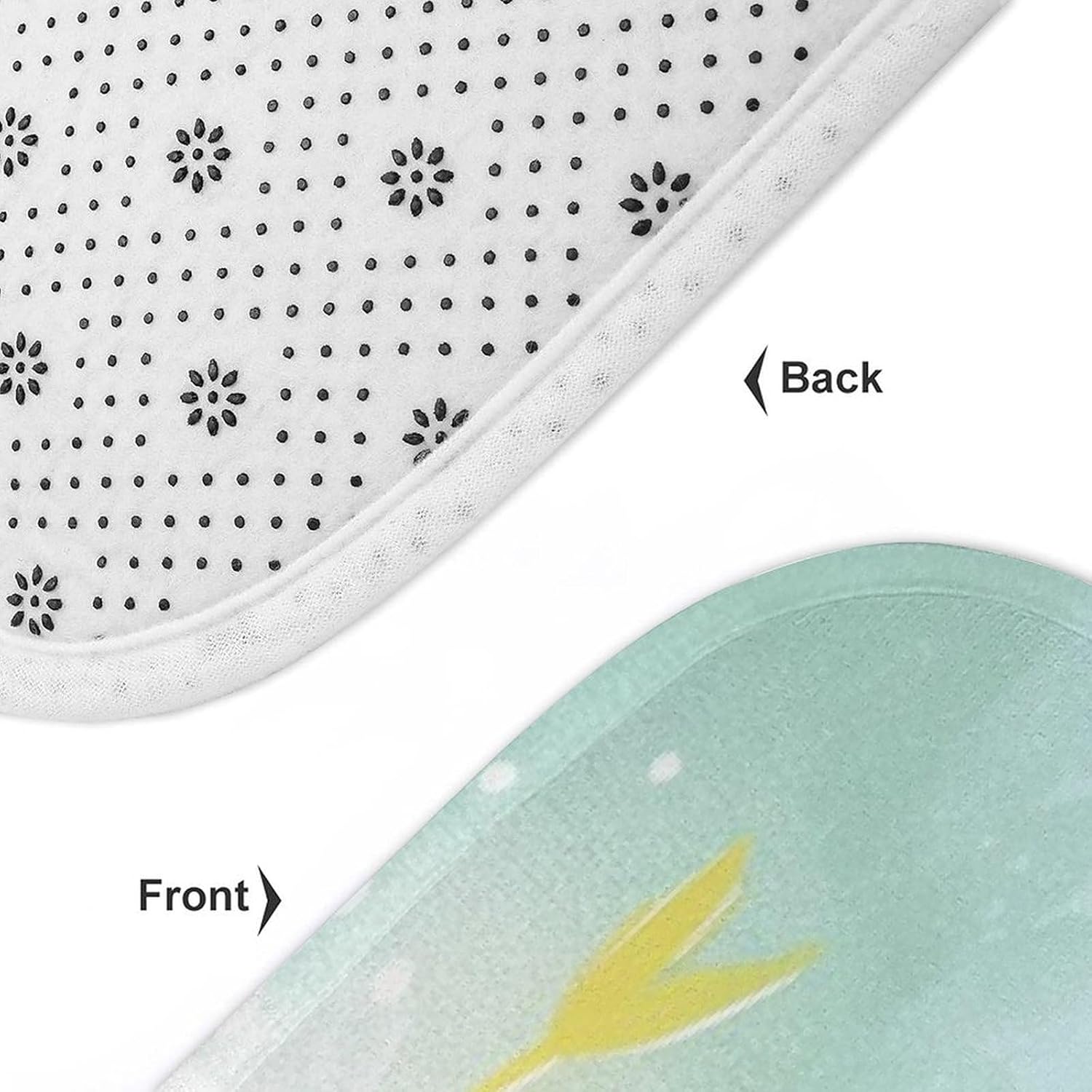 Four Happy Frogs on Lily Pads Bathroom Rugs Sets 3 Piece - Sunny Day Time Bath Mats,U-Shape Toilet Lid Cover,Contour Mat,Shower Mats Bath Rug Mat for Bathroom Tub Toilet