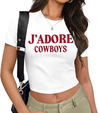 Y2K Graphic Baby Tees for Women Slim Fit Crop Tops Aesthetic 2000s Cropped Tshirt Grunge Clothes for Teen Girls