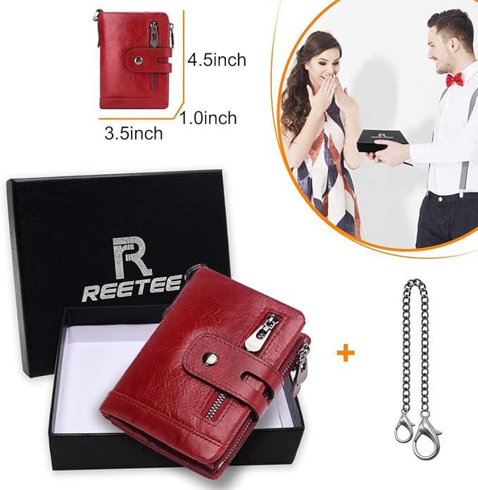 AfitLulu Portefeuille Pour Femme Avec 8 Emplacements Pour Cartes