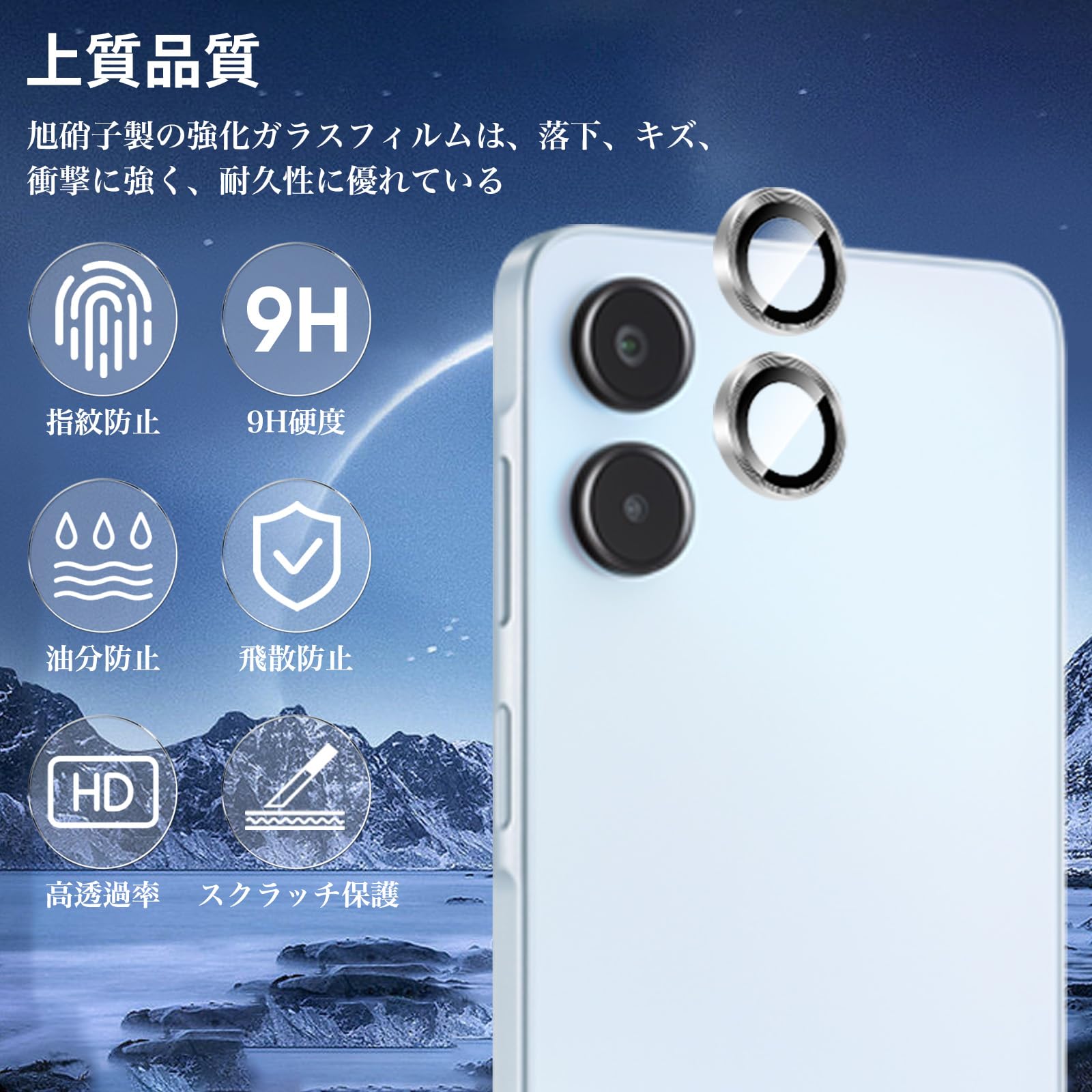 Amazon.co.jp: For Samsung Galaxy A25 5G カメラフィルム 耐衝撃 飛散