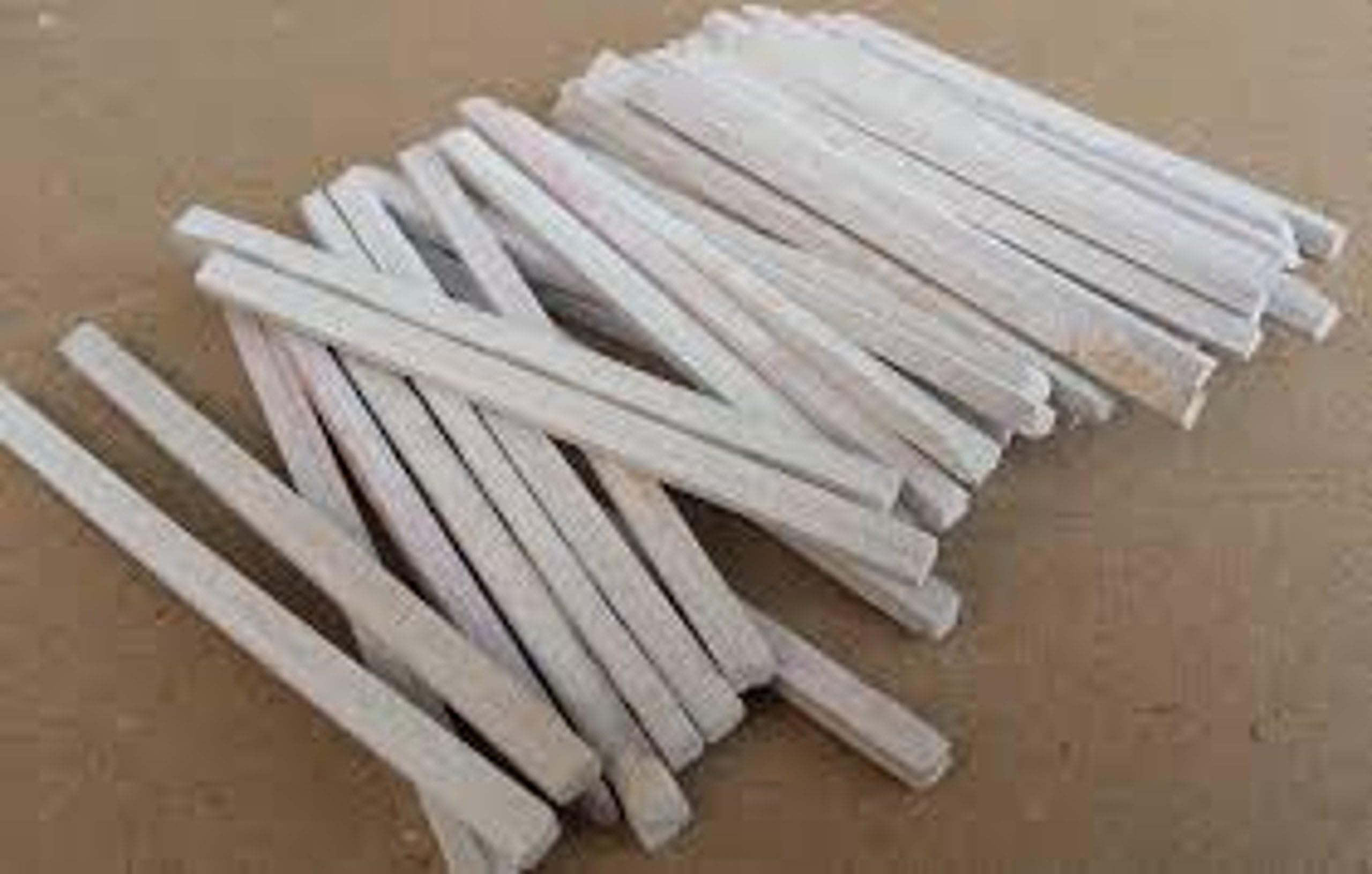 Trendz Handpicked Pack of 60 PCS Natural White Limestone Slate Pencils