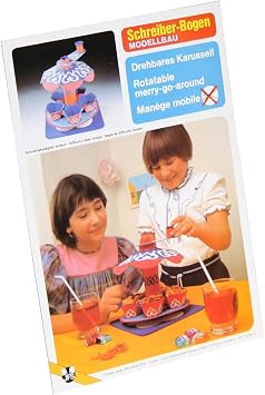 Kartonmodellbau Drehbares Karussell