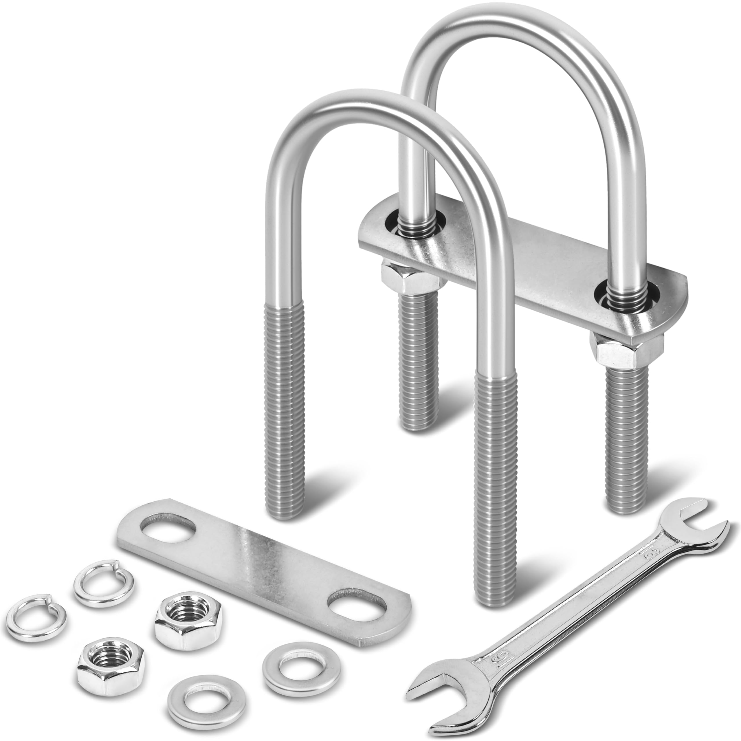 M8 Stainless Steel U-Bolts - 4 Sets -30 M8 Stainless Steel U-Bolts - 4 Sets -30