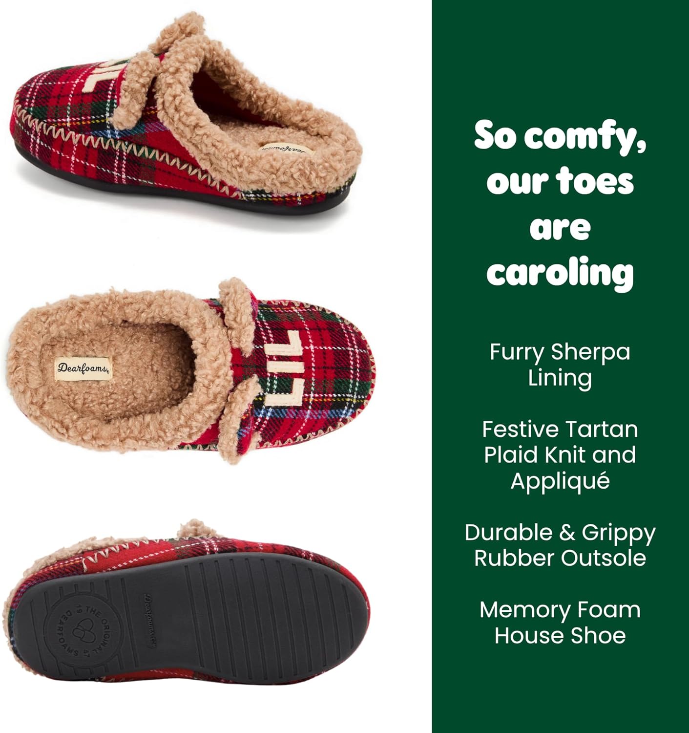 Dearfoams unisex-child Gifts for Kids Matching Christmas Holiday Lil Bear and Baby Bear - Image 3