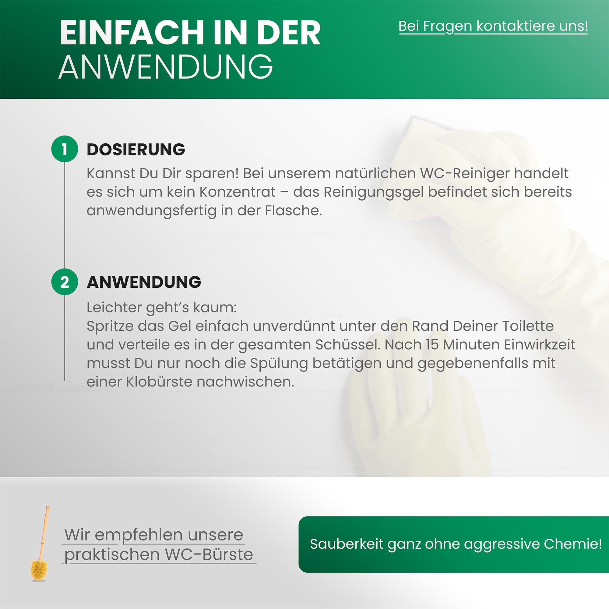 BiOHY Detergente per WC (Lattina da 10 Litri) | EXTRA FORTE | Concentrato biologico professionale | Gel detergente viscoso | Ideale contro il calcare delle urine (WC-Reiniger)
