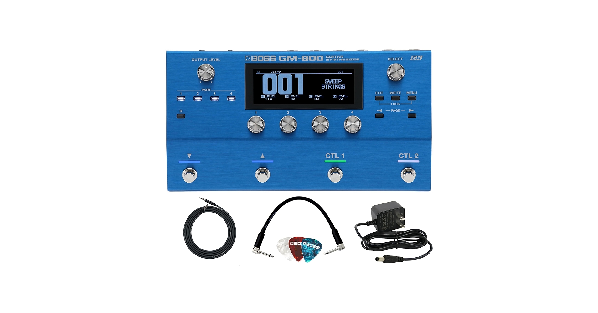 BOSS GM-800 最高峰ギターシンセサイザーほぼ新品! Amazon.com: Boss GM-800 Guitar Synthesizer Bundle with
