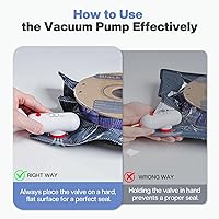 Vista 3 de Kit de almacenamiento al vacío de filamento con bomba USB, paquete de 20 bolsas selladas al vacío a prueba de luz para filamento 3D, sellado