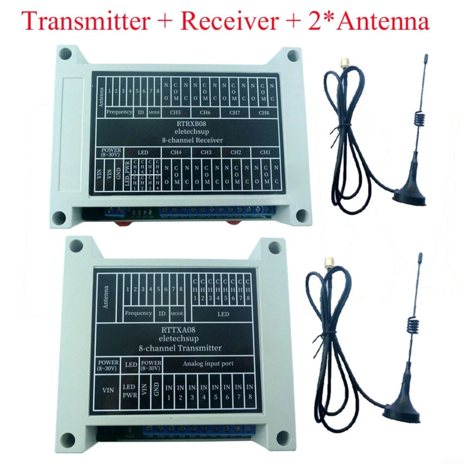 Industrial 8-Channel 433MHz para interruptor de control remoto