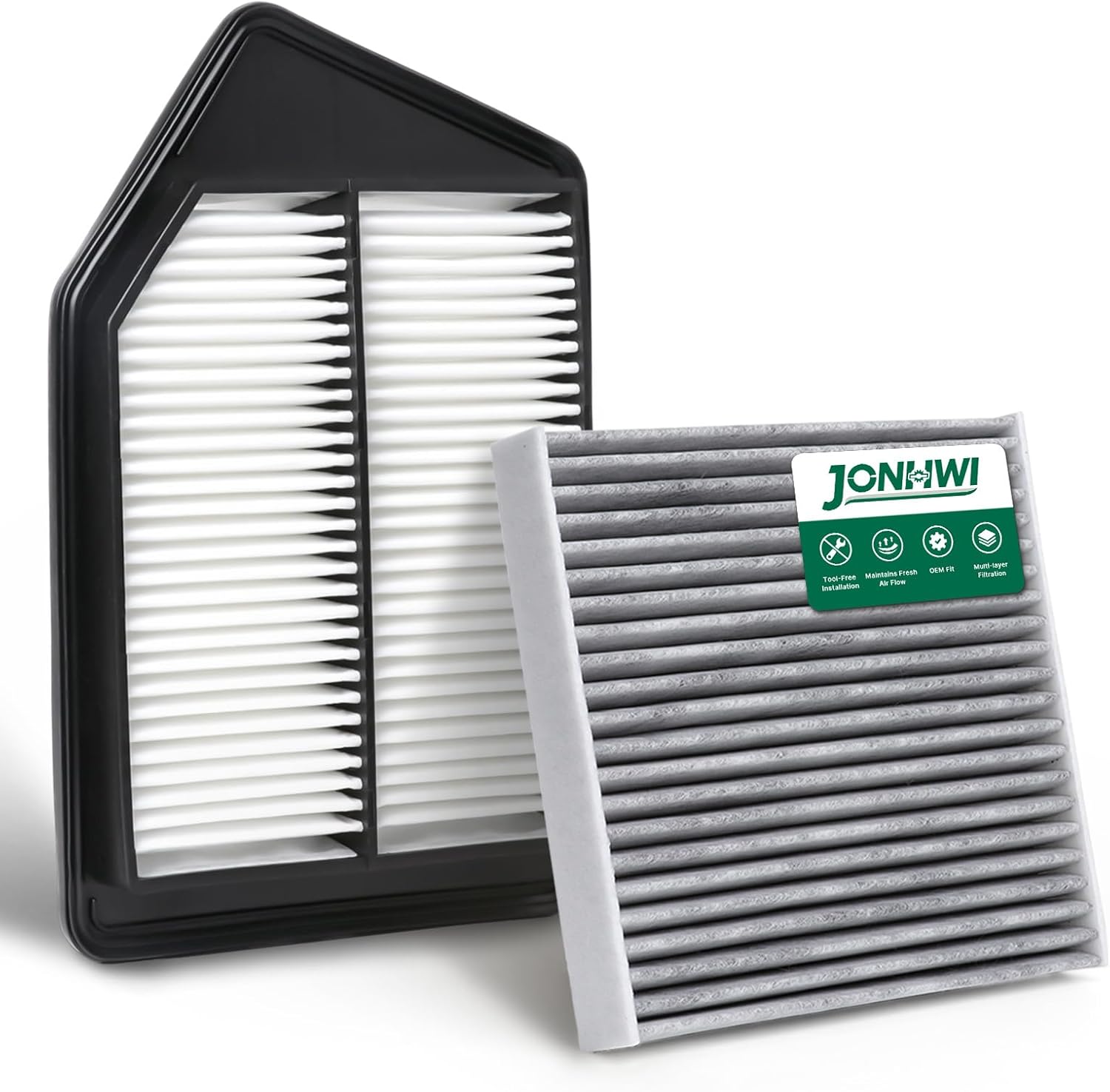 Cabin & Engine Air Filter Set for Honda Accord 2.4L (2013-2017), Acura TLX 2.4L (2015-2020), Replace 80292-T0G-A01 7220-5A2-A00