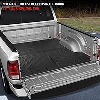 Vista 6 de Tapete de cama compatible con Dodge Ram 1500 2019-2024, alfombrilla de cama de 6.5 pies para todo tipo de clima, forro de cama de 6.5 pies