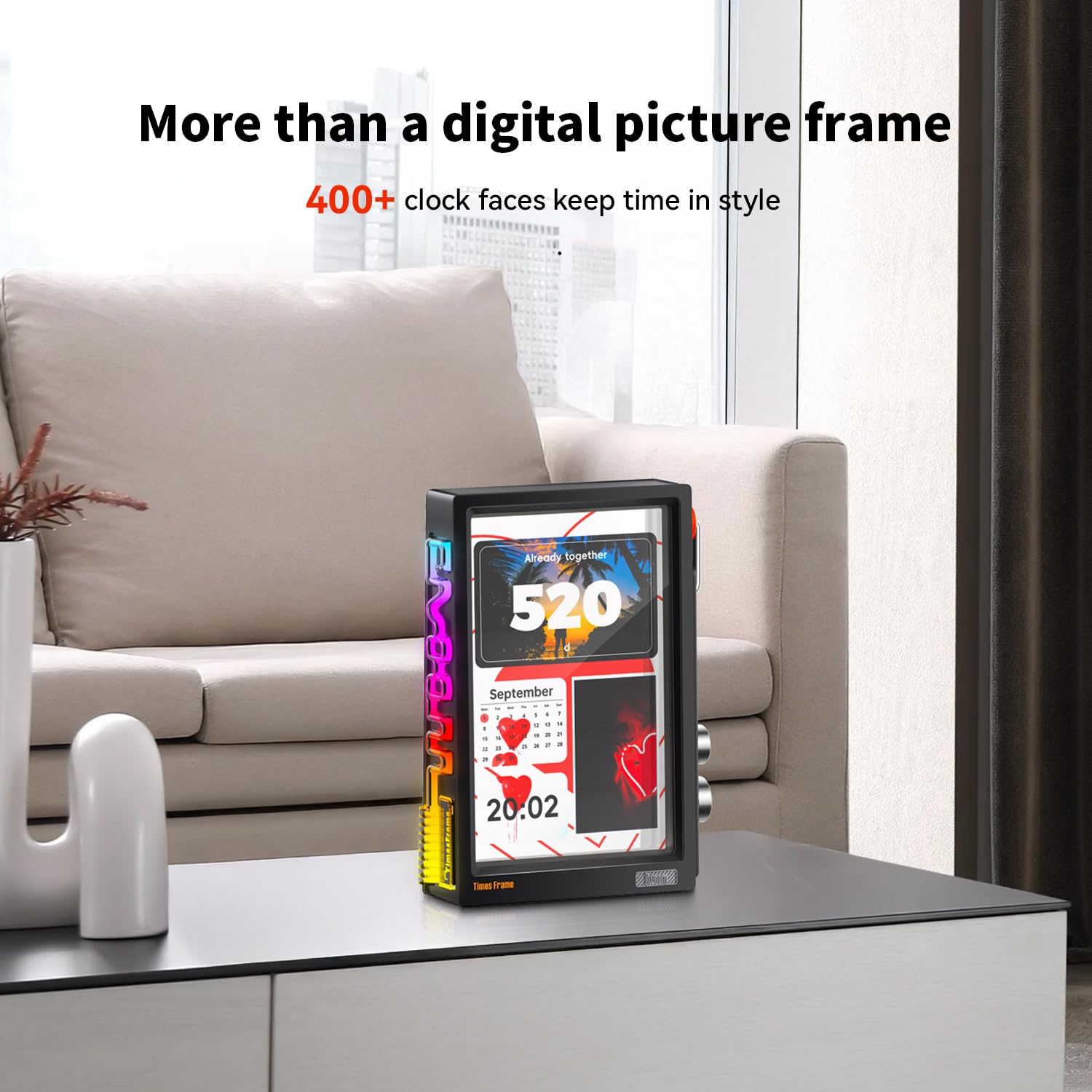 Divoom Times Frame – Floating WiFi Digital Picture Frame, Share