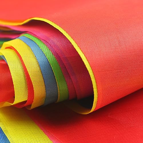 Miniatura 5 de LOOBJOYGAME - 250 banderas de banderín multicolor, decoración de tela de nailon de 263 pies, cuerda de pancarta de gran apertura