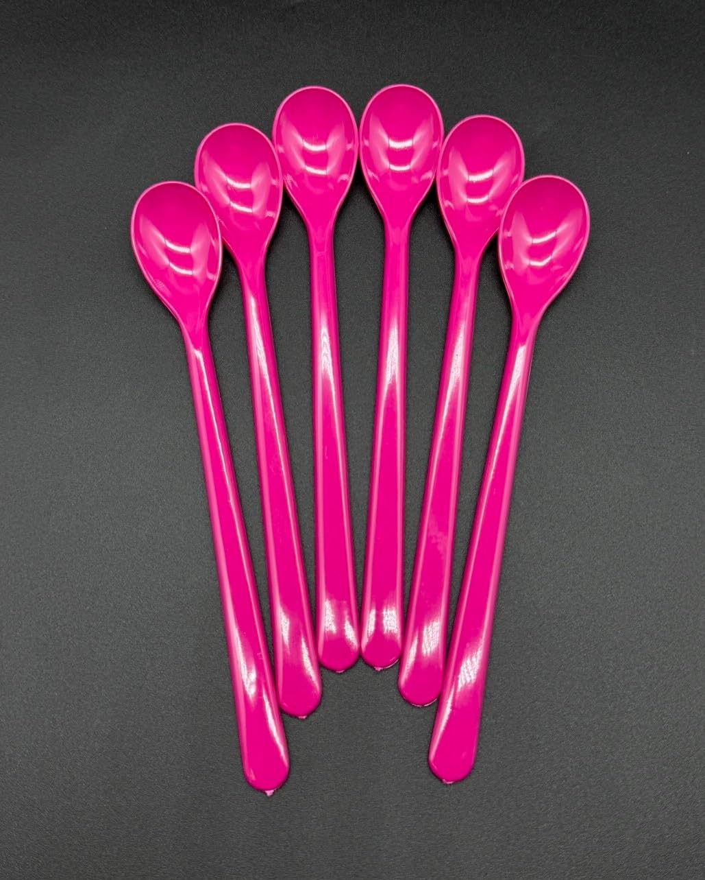 6 Cucharas Multiusos Para Yogur Y Helado – Plástico Reutilizable, Aptas Para Lavavajillas, Color Blanco