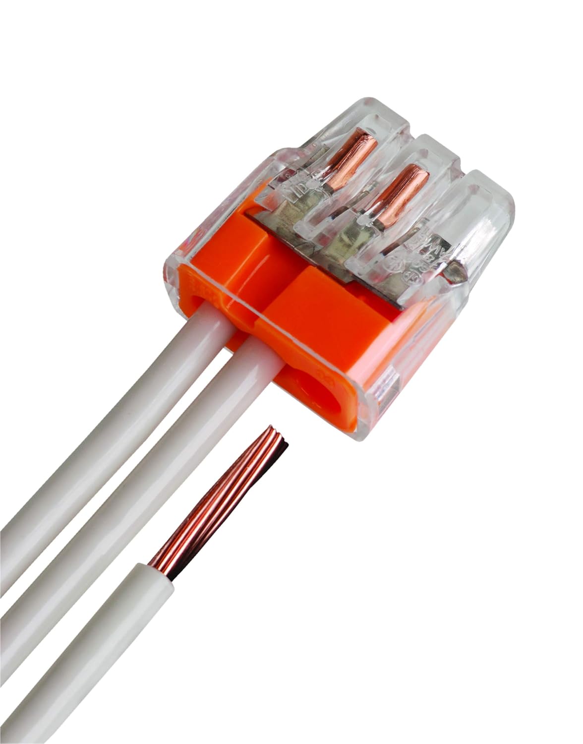 IDEAL 30-1033 Push-In Connector, 3-Port, 12-20 AWG, Orange, Box of 100 by Ideal Industries