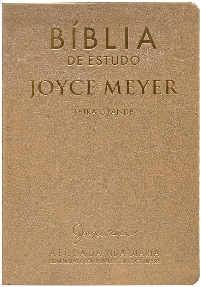 Biblia De Estudo: Joyce Meyer Dourada Letra Grande