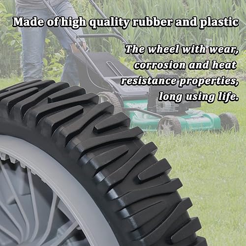 Miniatura 10 de CheeMuii 734-04018 Rueda de Cortacésped 2 Piezas Rueda Delantera de Cortacésped de Empuje de 8" de Repuesto para Troy Bilt TB240 734-04018B