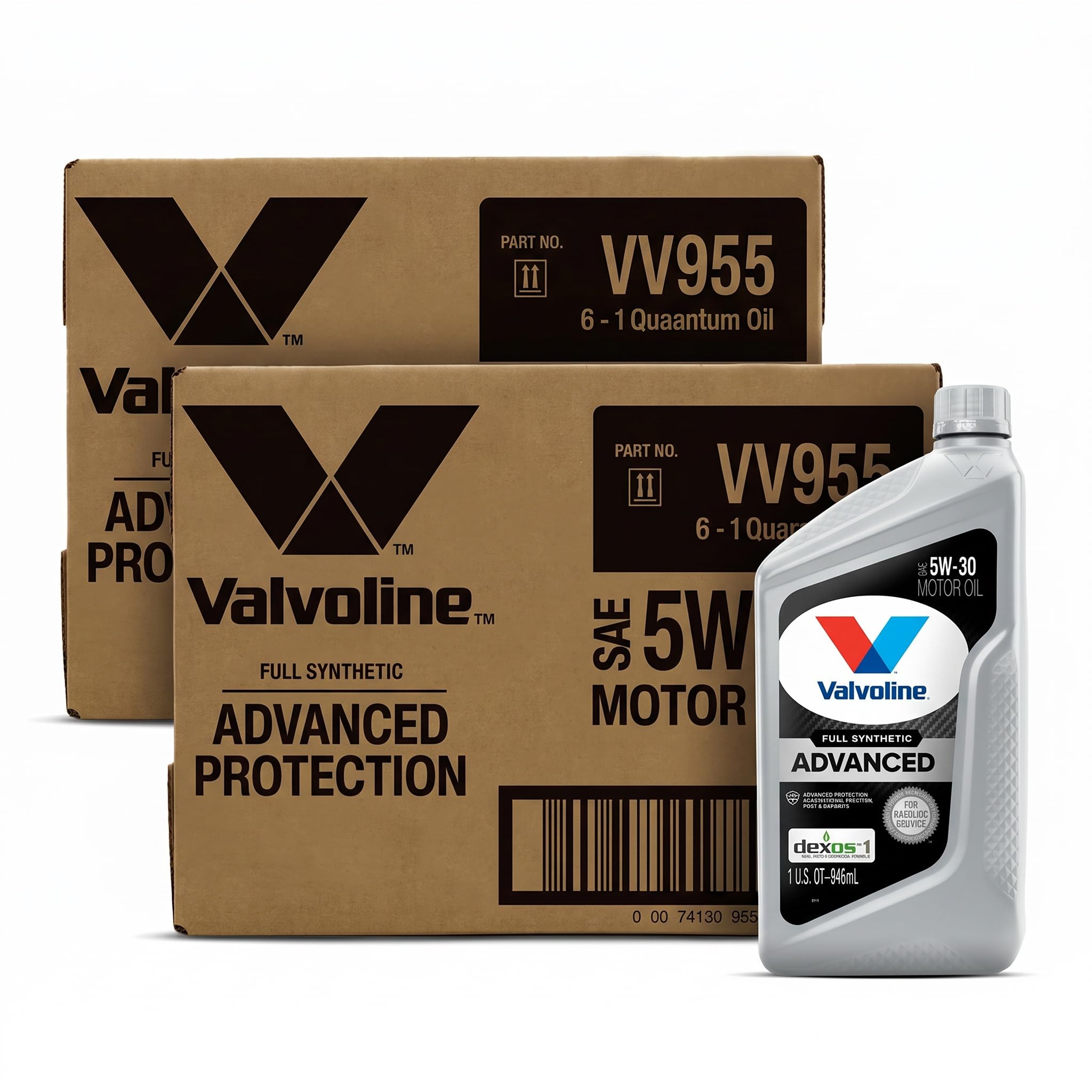 Valvoline Advanced Full Synthetic SAE 5W-30 Motor Oil 1 QT, Case of 6 (Pack of 2)