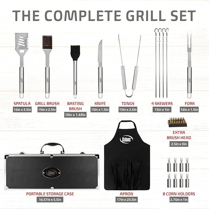 🔥 Best Dad Gifts Ever! 🔥 Grilling Accessories Set for Father's Day