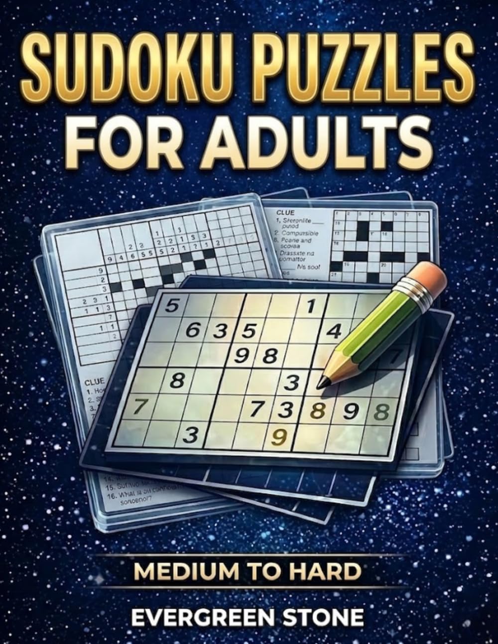 Sudoku Puzzles For Adults: Quiet Mind, Sharp Focus: Medium to Hard Brain Games for Adults and Seniors