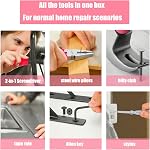 Pink Tool Kit 24 Pieces, Pink Tool Set with Small Tool Box, Home Toolkit for Women, Portable Hand Tools Include Screwdriver & Hammer, Outils for Daily DIY & Repairs